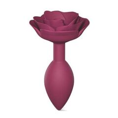 Анальная пробка Love to Love Open Rose, Цвет: сливовый, Размер: M, фото 