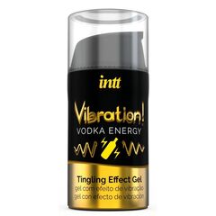 Жидкий интимный гель с эффектом вибрации Vibration! Vodka Energy - 15 мл., фото 