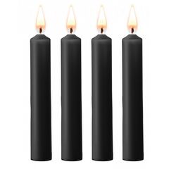 Набор из 4 черных восковых свечей Teasing Wax Candles, фото 