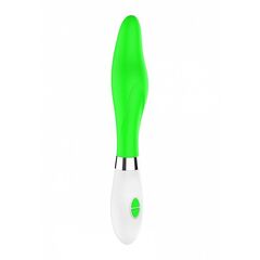 Фигурный вибратор Athamas - 22,7 см., Цвет: зеленый, фото 